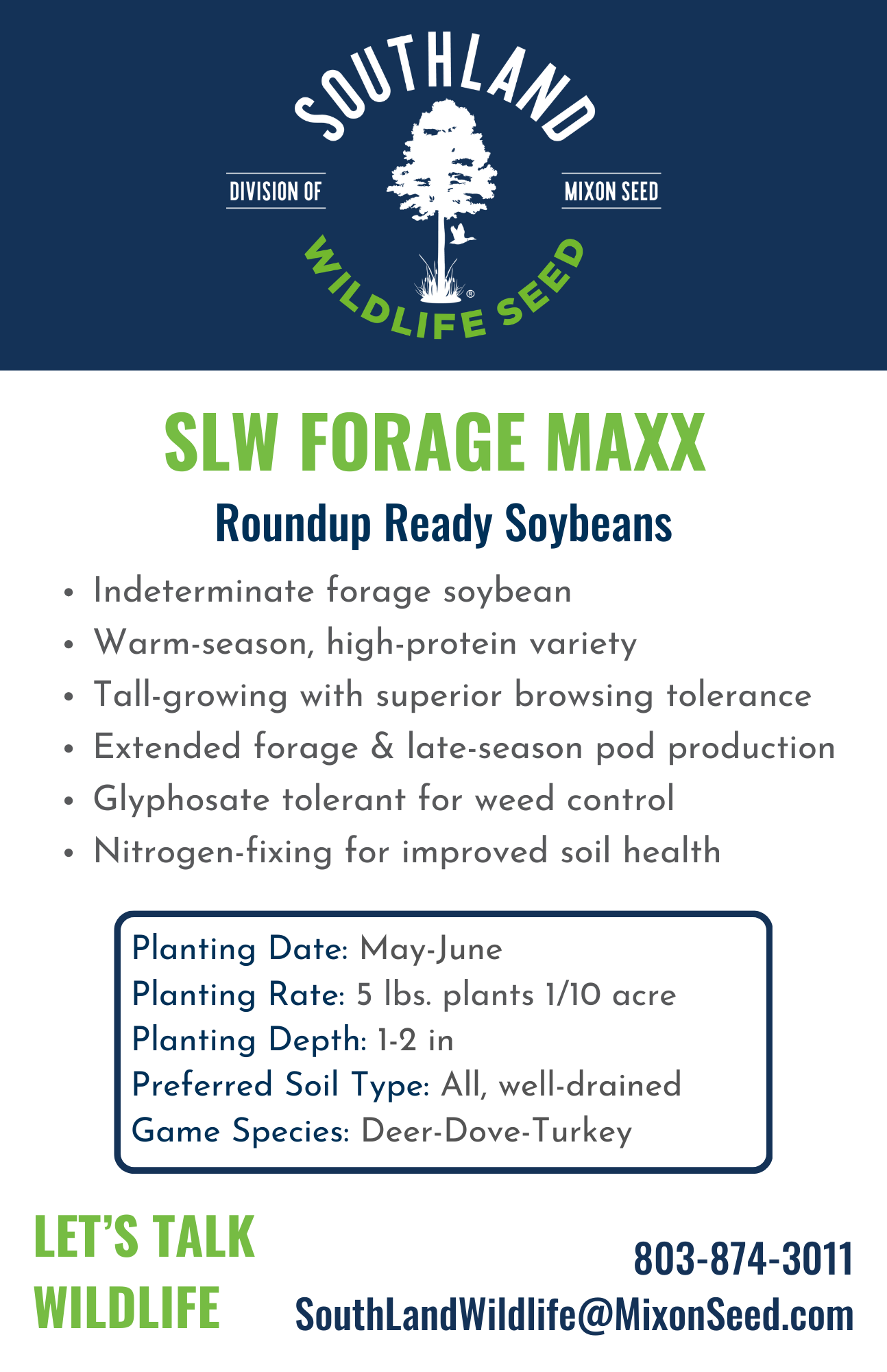 SLW Forage Maxx Soybeans
