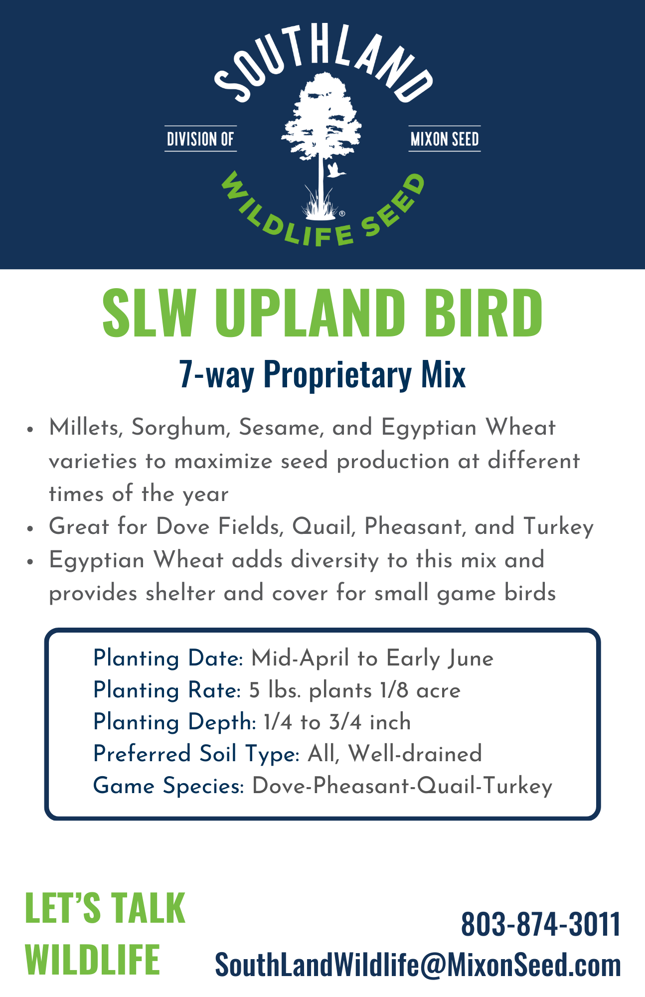 SLW Upland Bird Mix
